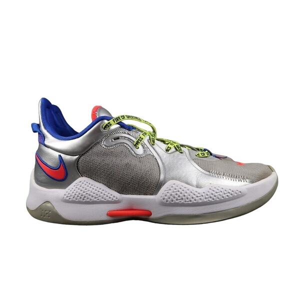 Nike Shoes Mens 11.5 Sneakers Athletic Trainer PG 5 Clippers Metallic Basketball - Picture 1 of 13